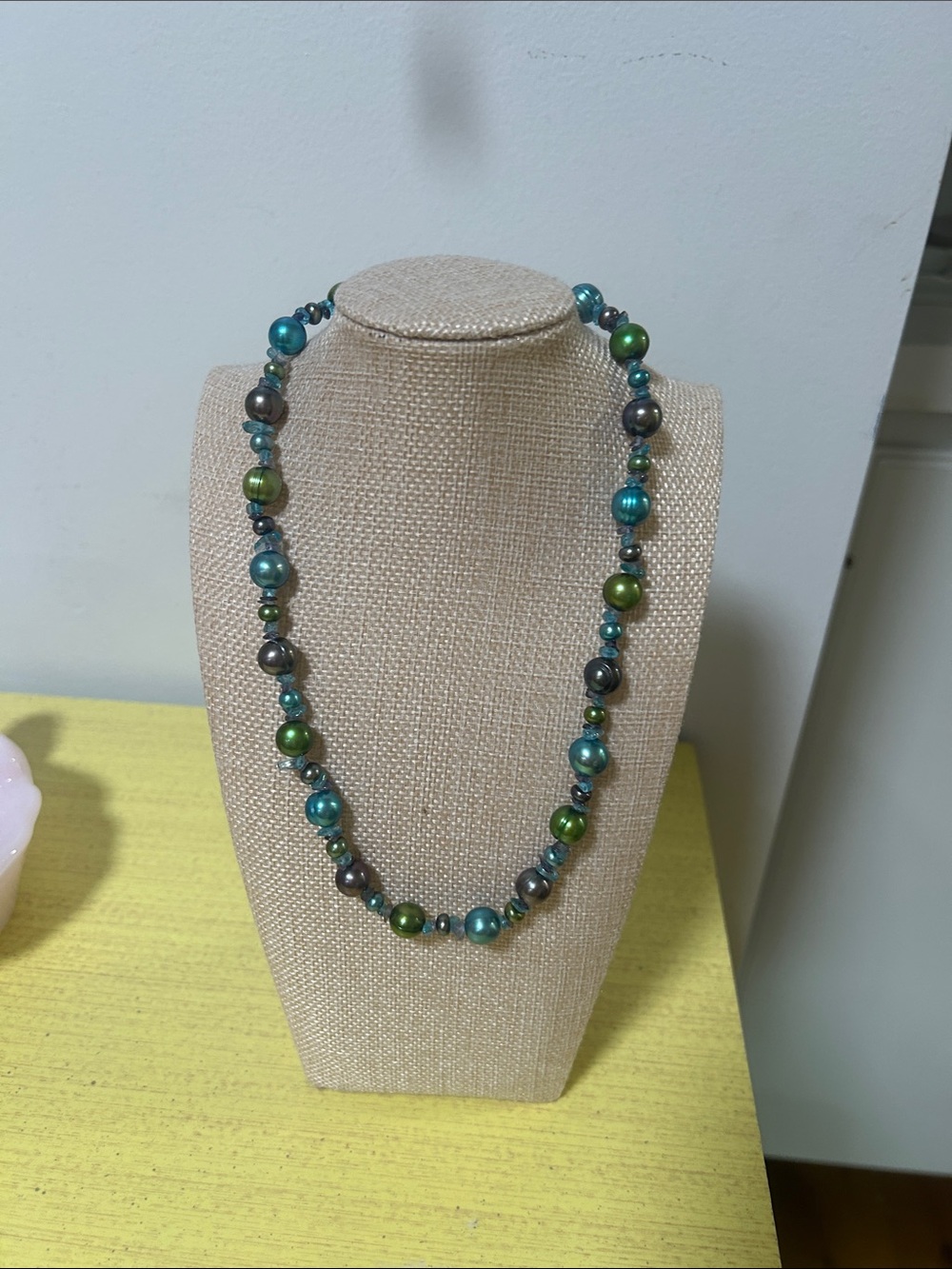 Honora Blue, Green and Gray Pearl Necklace